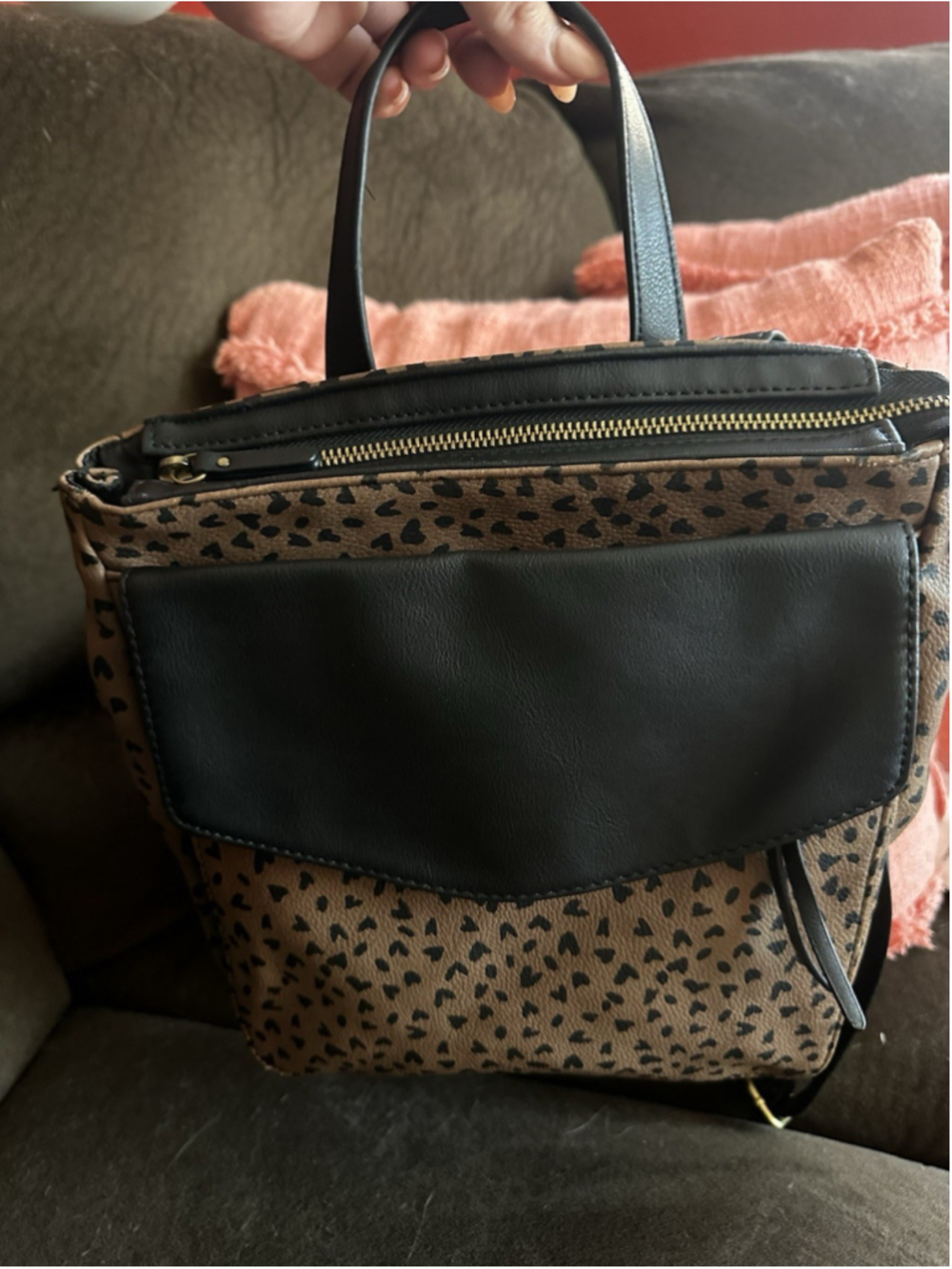 Magnolia Grace Boutique Leopard Print Backpack Purse for Women Animal Print Chic - Picture 4 of 12